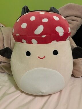 Malcolm the Mushroom Halloween Bat Squishmallow 12 inch